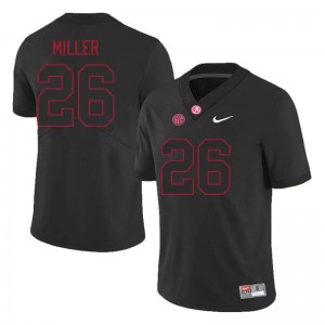 Exquisitely Embroidered Alabama Crimson Tide #26 Jam Miller Black Men Authentic Football Jersey - NCAA Licensed & Trusted 57534464