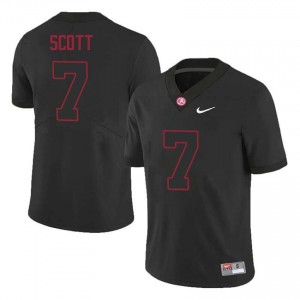 Original #7 Rico Scott Crimson Tide Black Men Stitched Football Jersey - NCAA Compliant & Fan-Approved 40565865