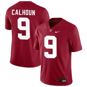 Cameron Calhoun Bama #9 Crimson Men Football Embroidery Jersey - Authentic Player Edition 96764490