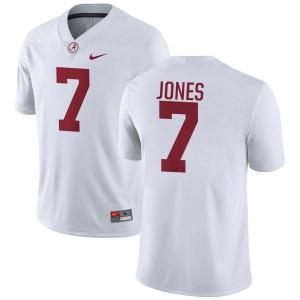 Original #7 DaShawn Jones Crimson Tide White Men Stitched Football Jersey - NCAA Compliant & Fan-Approved 31267949