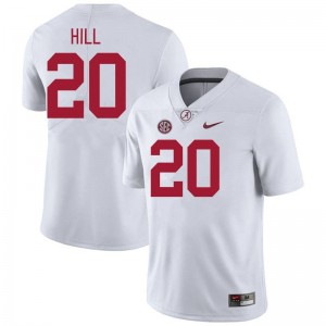 Original #20 Daniel Hill Crimson Tide White Men Stitched Football Jersey - NCAA Compliant & Fan-Approved 97071228