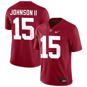 Duke Johnson II Bama #15 Crimson Men Football Embroidery Jersey - Authentic Player Edition 64611350