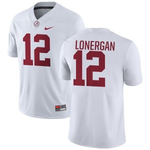 Alabama Dylan Lonergan Men White #12 NCAA Football Jersey - Game Day Ready Performance Fit 30932210