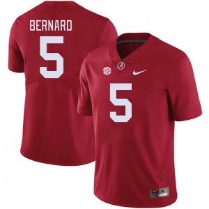 Alabama Germie Bernard Men Crimson #5 NCAA Football Jersey - Game Day Ready Performance Fit 66999796