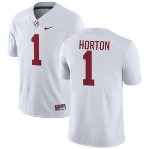 Alabama Isaiah Horton Men White #1 NCAA Football Jersey - Game Day Ready Performance Fit 39383109