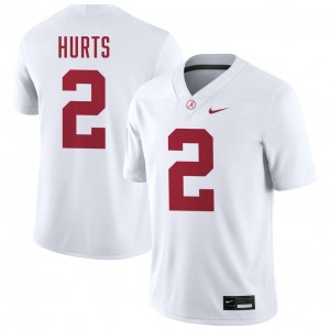Crimson Tide Jalen Hurts Men White #2 High School Football Jersey - Game Day Ready Performance Fit 49667609