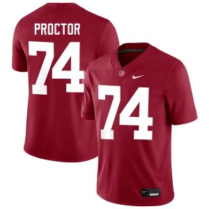 Exquisitely Embroidered Alabama Crimson Tide #74 Kadyn Proctor Crimson Men Authentic Football Jersey - NCAA Licensed & Trusted 40757349