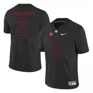 Ryan Williams Bama #2 Black Men Football Embroidery Jersey - Authentic Player Edition 90474242