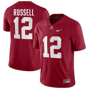 Exquisitely Embroidered Alabama Crimson Tide #12 Keelon Russell Crimson Men Authentic Football Jersey - NCAA Licensed & Trusted 15641528
