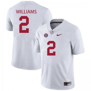 Exquisitely Embroidered Alabama Crimson Tide #2 Ryan Williams White Men Authentic Football Jersey - NCAA Licensed & Trusted 15857613