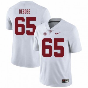 Original #65 Micah DeBose Crimson Tide White Men Stitched Football Jersey - NCAA Compliant & Fan-Approved 90568505