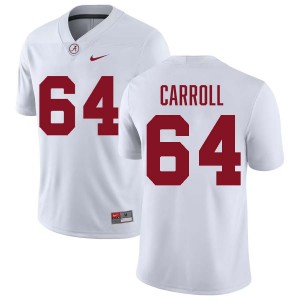 Original #64 Michael Carroll Crimson Tide White Men Stitched Football Jersey - NCAA Compliant & Fan-Approved 24936781