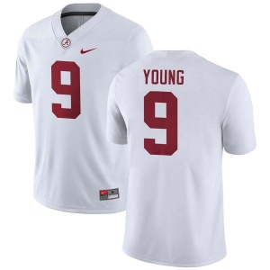 Original #9 Richard Young Crimson Tide White Men Stitched Football Jersey - NCAA Compliant & Fan-Approved 70175434