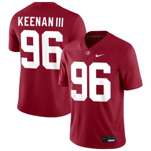 Tim Keenan III Bama #96 Crimson Men Football Embroidery Jersey - Authentic Player Edition 82031830