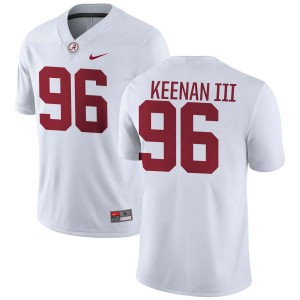 Original #96 Tim Keenan III Crimson Tide White Men Stitched Football Jersey - NCAA Compliant & Fan-Approved 23832348