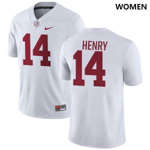 Alabama Fatutoa Henry Women White #14 NCAA Football Jersey - Game Day Ready Performance Fit 23880784