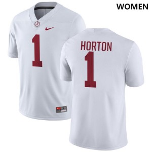 Original #1 Isaiah Horton Crimson Tide White Women Stitched Football Jersey - NCAA Compliant & Fan-Approved 66348065