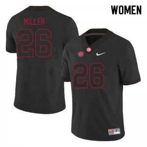 Alabama Jam Miller Women Black #26 NCAA Football Jersey - Game Day Ready Performance Fit 85578076