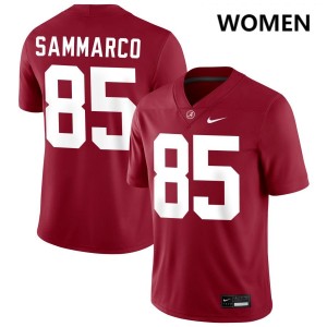 Exquisitely Embroidered Alabama Crimson Tide #85 Jack Sammarco Crimson Women Authentic Football Jersey - NCAA Licensed & Trusted 53106838