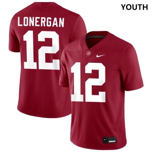 Exquisitely Embroidered Alabama Crimson Tide #12 Dylan Lonergan Crimson Youth Authentic Football Jersey - NCAA Licensed & Trusted 24277665