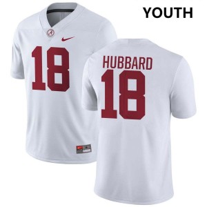 Original #18 Bray Hubbard Crimson Tide White Youth Stitched Football Jersey - NCAA Compliant & Fan-Approved 92795078