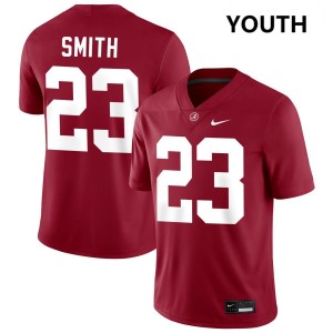 Exquisitely Embroidered Alabama Crimson Tide #23 James Smith Crimson Youth Authentic Football Jersey - NCAA Licensed & Trusted 49841939