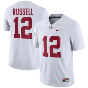 Alabama Keelon Russell Men White #12 NCAA Football Jersey - Game Day Ready Performance Fit 72203715