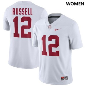 Original #12 Keelon Russell Crimson Tide White Women Stitched Football Jersey - NCAA Compliant & Fan-Approved 49198911